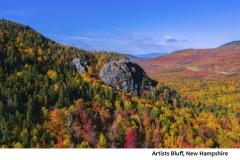 2024 Autumn in New England Calendar-January-2024-Artists Bluff New Hampshire