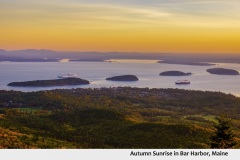 2024 Autumn in New England Calendar-March-2024-Cadilac Mountain Sunrise